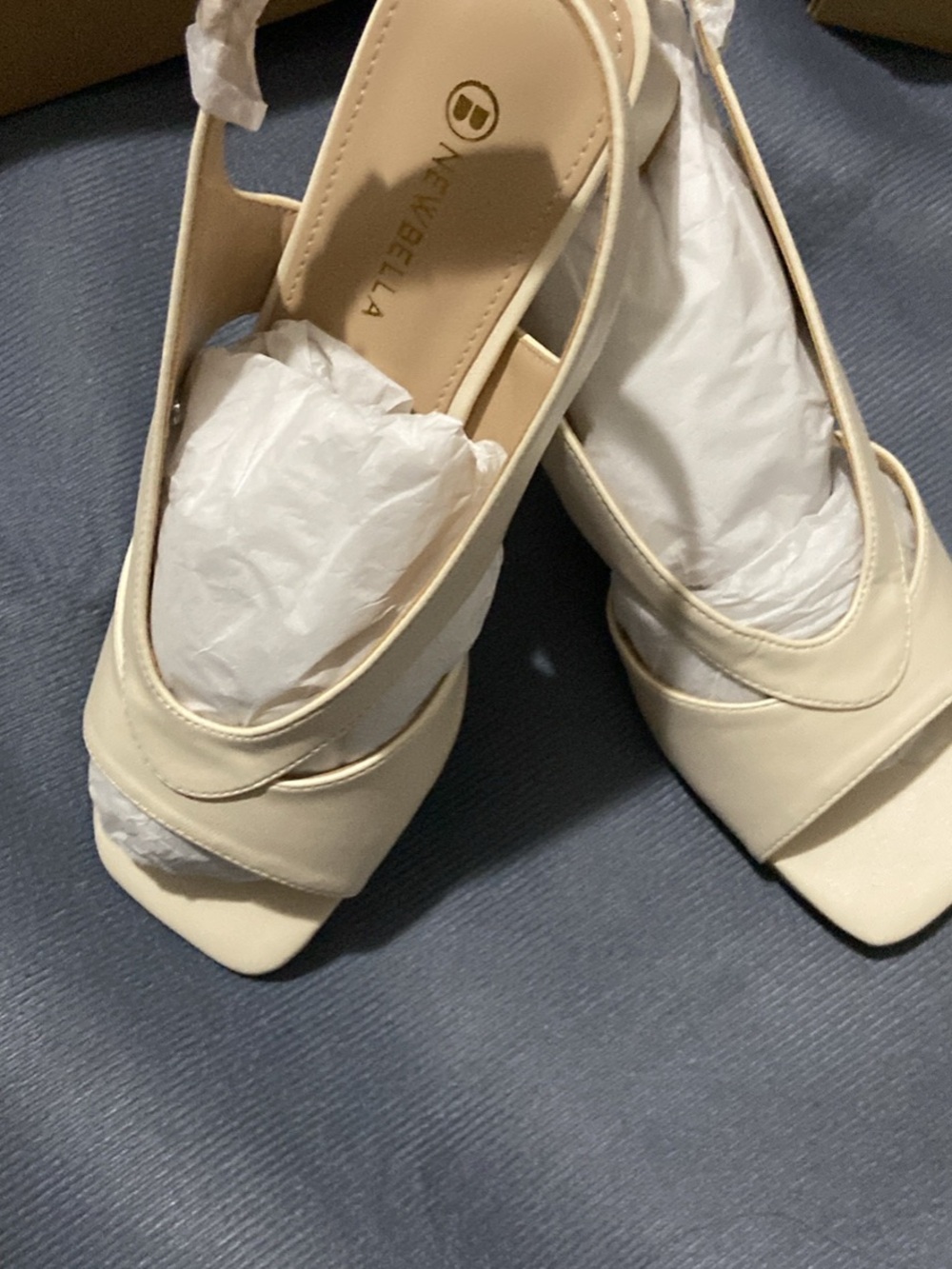 New Bella Women’s Square-Toe Slip- OnHeels 2.5”
